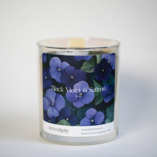 Black Violet & Saffron Candle